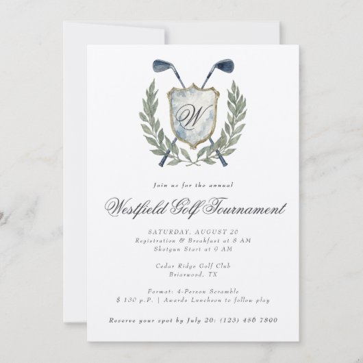 エレガントゴルフトーナメントカントリークラブ 招待状 (正面)