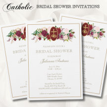 エレガントゴールデンカトリックブライダルシャワーバラ