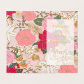 エレガントゴールデンカラフルストローク冬フローラ (外部フラット)