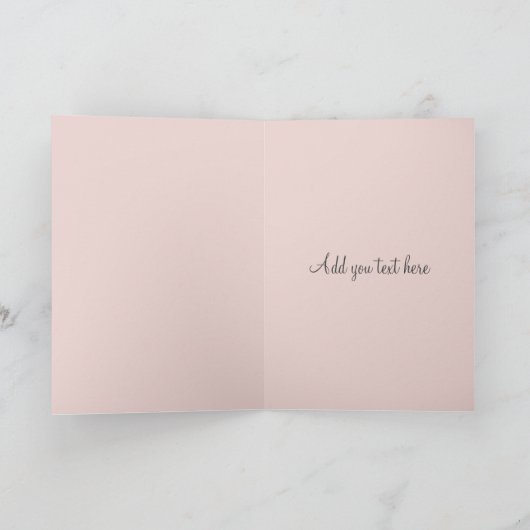 エレガントゴールデンカラフルストローク冬フローラ サンキューカード (内部)