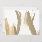 エレガントゴールデンチューリ結婚ップフローラサンキューカード サンキューカード (裏面)