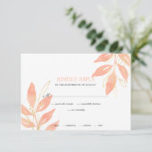 エレガントゴールデンピーチウォーターフローラ結婚ズ 出欠カード (スタンド正面)