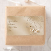 エレガントゴールデンフォーマルス結婚の住所 シール (インサイチュ)