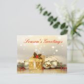 エレガントゴールデンホリデー シーズンポストカード (スタンド正面)
