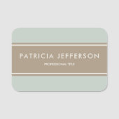 エレガントゴールデンユニークサンライズオンソフトブルースカイズ 名札 (正面)