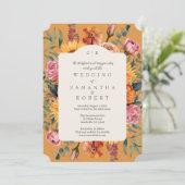 エレガントゴールデン黄秋縁ど結婚の 招待状 (スタンド正面)