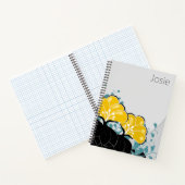 エレガントゴールデンCamellias名前の追加 ノートブック (内部)