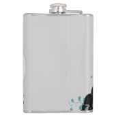 エレガントゴールデンCamellias名前の追加 フラスク (裏面)