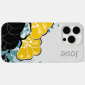 エレガントゴールデンCamellias名前の追加 Case-Mate iPhoneケース (裏面 (横))