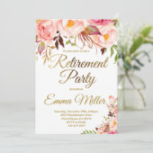 エレガントゴールドの退職パーティー 招待状 (スタンド正面)