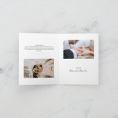 エレガントゴールド スクリプト サンクス サンキューカード (内部)