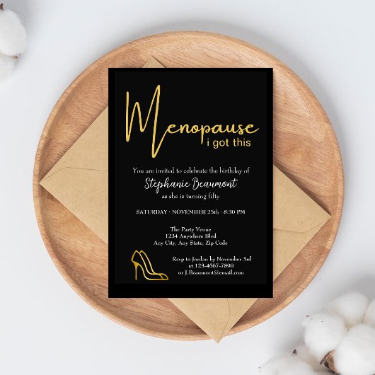 エレガントゴールド 更年期 私がついてる 50歳の誕生日 招待状