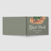 エレガントサボテンの花結婚付き ゲストブック (全面)