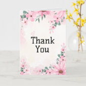 エレガントサンキューカード カード (黄色い花)