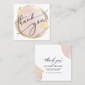 エレガントサンキューカード スクエア名刺 (正面/裏面)