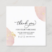 エレガントサンキューカード スクエア名刺 (裏面)