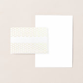 エレガントサンキューゴールドフォイル幾何学的タイポグラフィ 箔カード (ディスプレー)