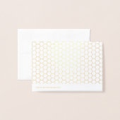 エレガントサンキューゴールドフォイル幾何学的タイポグラフィ 箔カード (裏面封筒付き)