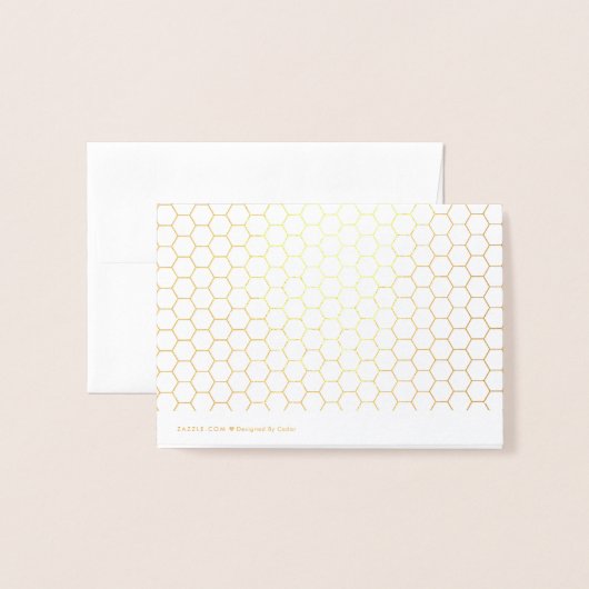 エレガントサンキューゴールドフォイル幾何学的タイポグラフィ 箔カード (裏面封筒付き)