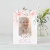 エレガントサンキュー悔やみや弔慰フローラバラ |写真 サンキューカード (スタンド正面)