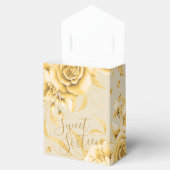 エレガントサンキュー金ゴールドスウィート16グリッターフローラ フェイバーボックス (オープン)