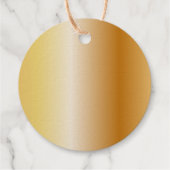 エレガントサンキュー金ゴールドタイポグラフィリーフ誕生日 フェイバータグ (裏面)