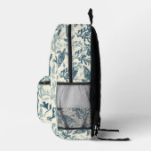 エレガントサンゴ離れの模様 プリントバックパック (右)