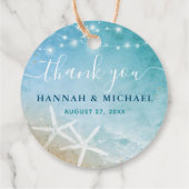 エレガントサンドドルサンキュービーチ結婚式 フェイバータグ (裏面)