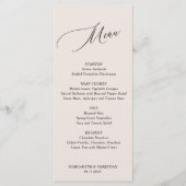 エレガントサンドミニマ結婚リスト メニュー (正面)