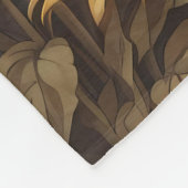 エレガントサンフラワーズカバリヤキングチャールズスパニエル犬 フリースブランケット (角)