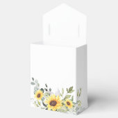 エレガントサンフラワーズユーカリフローラブライダルシャワー フェイバーボックス (オープン)