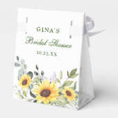 エレガントサンフラワーズユーカリフローラブライダルシャワー フェイバーボックス (裏面サイド)