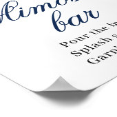 エレガントサンフラワーズユーカリプトゥスミモサバー徴候 ポスター (角)