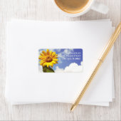 エレガントサンフラワーボホパーソナライズされた差出人住所 ラベル (インサイチュ)