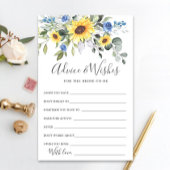 エレガントサンフラワーユーカリプタスアドバイス&ウィッシュズカード