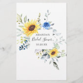 エレガントサンフラワーユーカリプタスアドバイス&ウィッシュズカード (裏面)