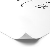 エレガントサンフラワーユーカリリハーサルディナー ポスター (角)