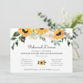 エレガントサンフラワーユーカリリハーサルディナー 招待状 (スタンド正面)