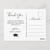 エレガントサンフラワーユーカリ卒業 ポストカード (裏面)