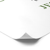 エレガントサンフラワーユーカリ結婚の歓迎サイン ポスター (角)