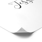 エレガントサンフラワーユーカリ結婚の歓迎 ポスター (角)