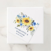 エレガントサンフラワーユーカリ結婚グリーンFAV フェイバータグ (インサイチュ)