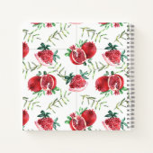 エレガントザクロ赤ちゃんシャワーギフトリストノート ノートブック (裏面)