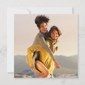 エレガントシグネチャー結婚スクリプトの2つの写真の呼び出し 招待状 (裏面)