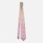 エレガントシックグラデーションバラ金ゴールドグリッター ネクタイ (裏面)