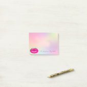 エレガントシックスタイリッシュガーリーグラデーションリップ ポストイット (デスク上)