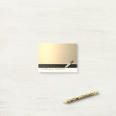 エレガントシックスタイリッシュガーリーフェイク金ゴールド口紅 ポストイット (デスク上)