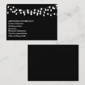 エレガントシックモダンストリングラ結婚イト エンクロージャーカード (正面/裏面)