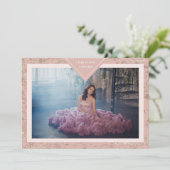 エレガントシックモダンテクスメスペインのスXVアノス 招待状 (スタンド正面)