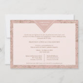 エレガントシックモダンテクスメスペインのスXVアノス 招待状 (裏面)